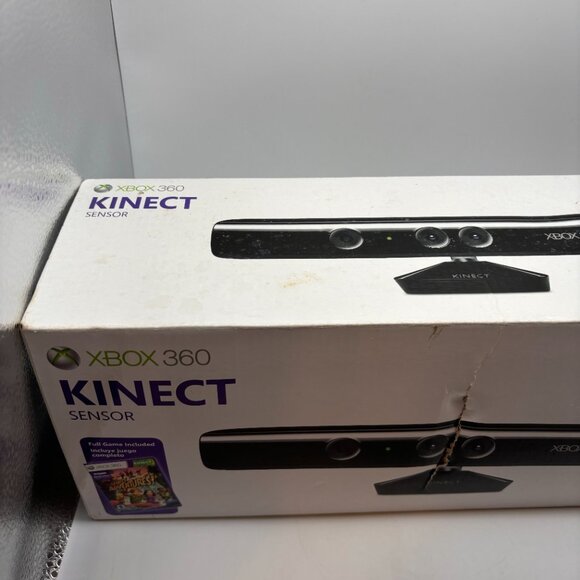 Xbox 360 Kinect Sensor Console Accessories Black Lightly Used in Box Untested - Picture 11 of 16